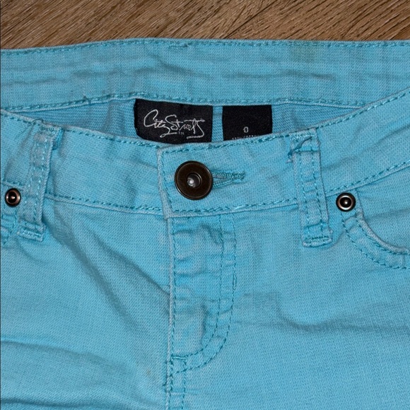 Celebrity Pink Light Blue Jean Shorts size 0 - Picture 2 of 4